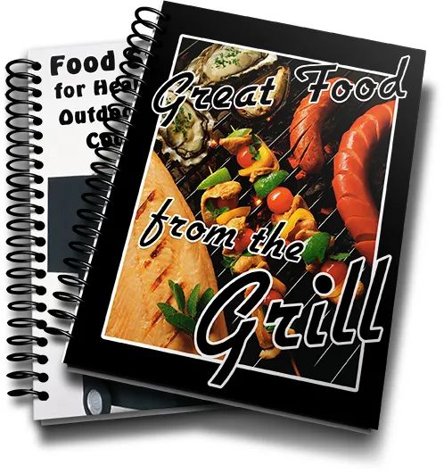 eCover representing Great Food From The Grill eBooks & Reports with Master Resell Rights