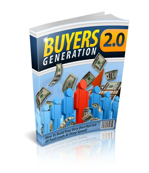 eCover representing Buyers Generation 2.0 eBooks & Reports with Master Resell Rights
