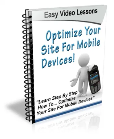 eCover representing Optimize Your Website For Mobile Devices Videos, Tutorials & Courses with Personal Use Rights