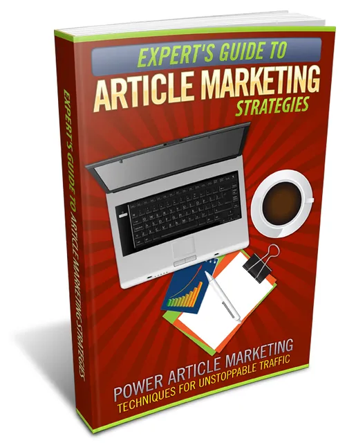 eCover representing Expert's Guide To Article Marketing Strategies eBooks & Reports/Videos, Tutorials & Courses with Personal Use Rights