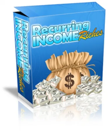 eCover representing Recurring Income Riches eBooks & Reports with Master Resell Rights