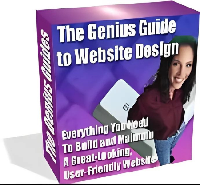 eCover representing The Genius Guide To Website Design eBooks & Reports with Master Resell Rights