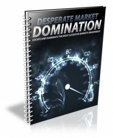 eCover representing Desperate Market Domination eBooks & Reports with Master Resell Rights