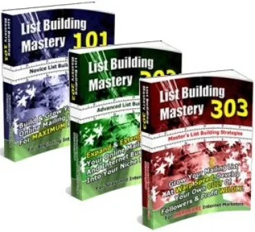 eCover representing List Building Mastery eBooks & Reports with Master Resell Rights