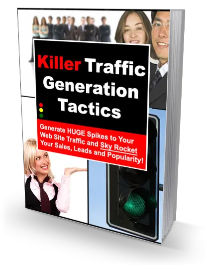eCover representing Killer Traffic Generation Tactics eBooks & Reports with Master Resell Rights