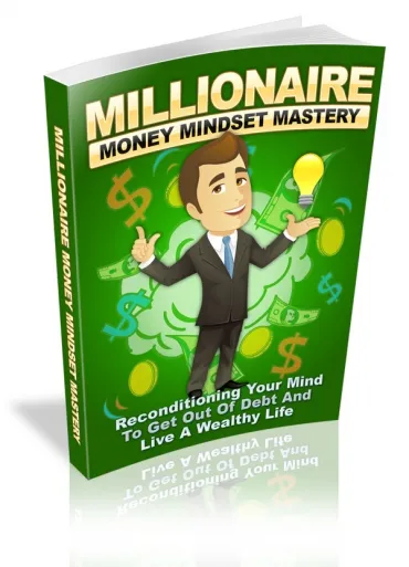 eCover representing Millionaire Money Mindset Mastery eBooks & Reports with Master Resell Rights