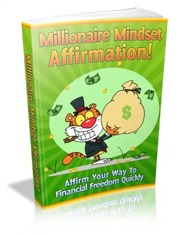 eCover representing Millionaire Mindset Affirmation! eBooks & Reports with Master Resell Rights