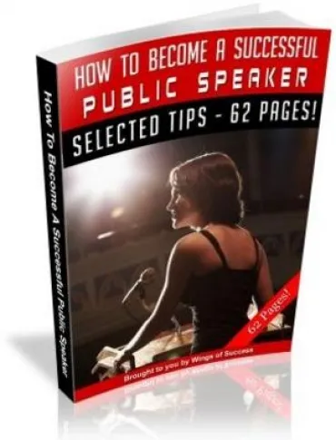 eCover representing How To Become A Successful Public Speaker eBooks & Reports with Master Resell Rights