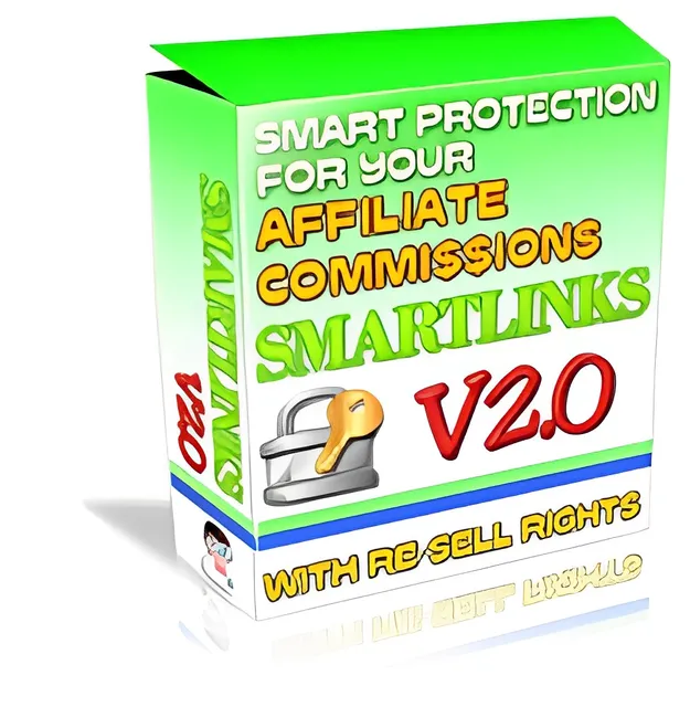 eCover representing Affiliate Commissions Smart Links V2.0 Software & Scripts with Master Resell Rights