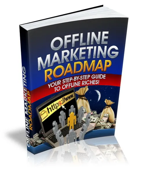 eCover representing Offline Marketing Roadmap eBooks & Reports with Master Resell Rights