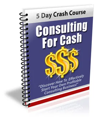 eCover representing Consulting For Cash eBooks & Reports with Private Label Rights