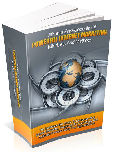 eCover representing Ultimate Encyclopedia Of Powerful Internet Marketing Mindsets And Methods eBooks & Reports with Master Resell Rights