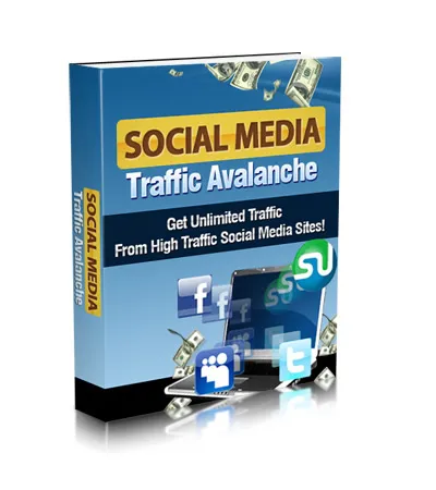 eCover representing Social Media Traffic Avalanche eBooks & Reports with Master Resell Rights