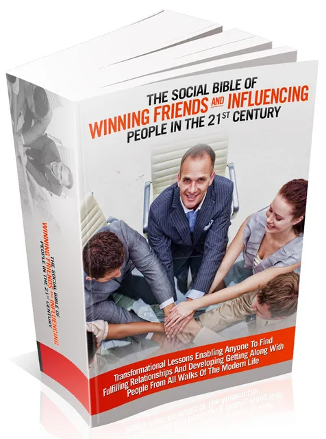 eCover representing The Social Bible Of Winning Friends And Influencing People In The 21st Century eBooks & Reports with Master Resell Rights