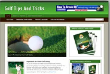 eCover representing Golf Blog Templates & Themes with Personal Use Rights