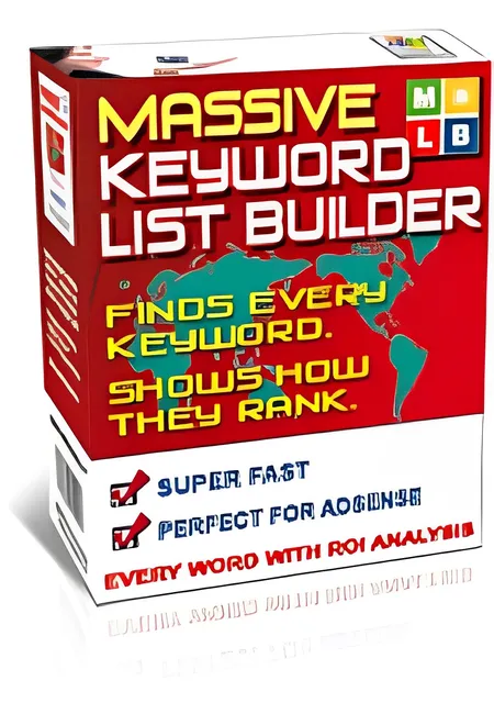 eCover representing Massive Keyword List Builder  with Resell Rights
