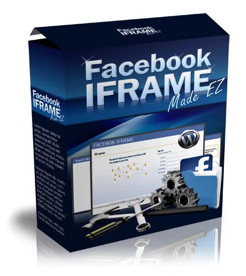 eCover representing Facebook iFrame Made EZ Software & Scripts with Master Resell Rights