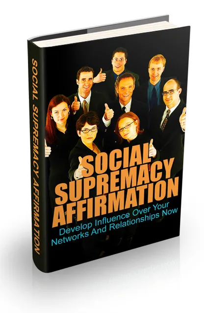 eCover representing Social Supremacy Affirmation eBooks & Reports with Master Resell Rights