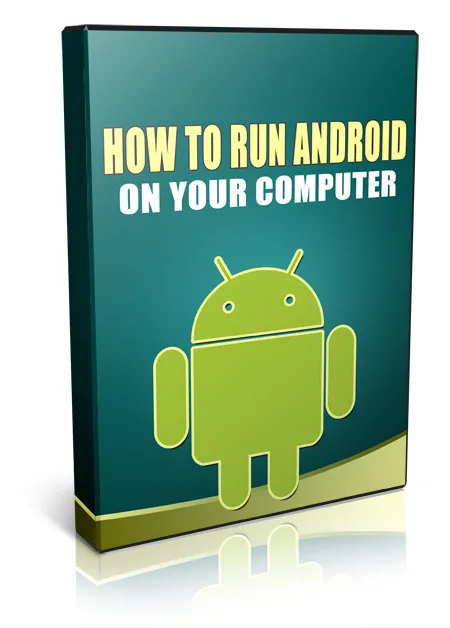 eCover representing How To Run Android On Your Computer Videos, Tutorials & Courses with Private Label Rights