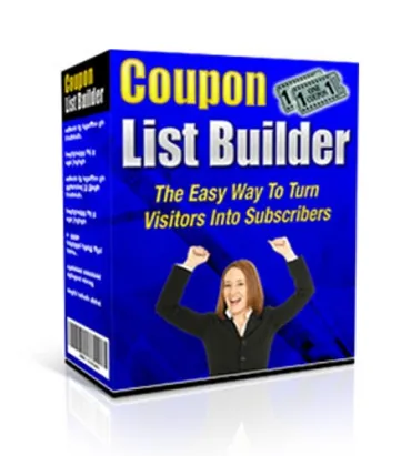 eCover representing Coupon List Builder  with Master Resell Rights