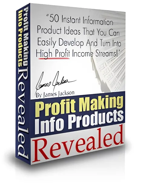 eCover representing Profit Making Info Products Revealed eBooks & Reports with Master Resell Rights