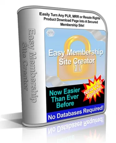 eCover representing Easy Membership Site Creator v2 Videos, Tutorials & Courses with Personal Use Rights