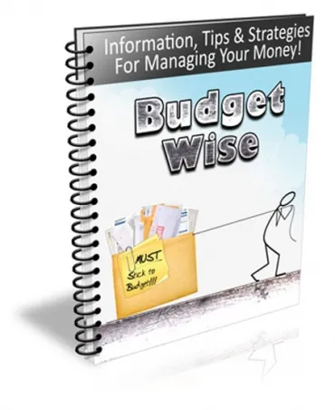 eCover representing Budget Wise Newsletter eBooks & Reports with Private Label Rights