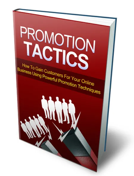 eCover representing Promotion Tactics 2013 eBooks & Reports with Master Resell Rights