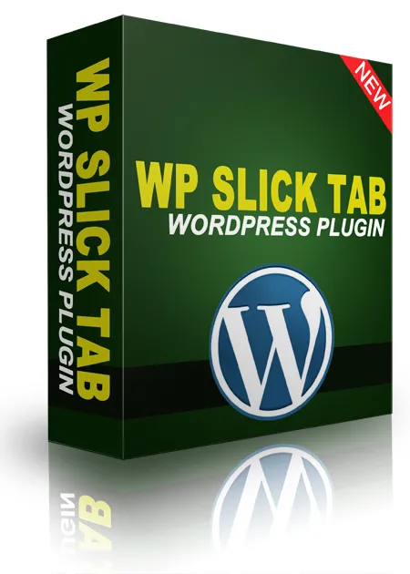 eCover representing WP Slick Tab Plugin  with Master Resell Rights