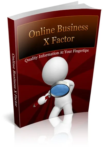 eCover representing Online Business X Factor eBooks & Reports with Private Label Rights