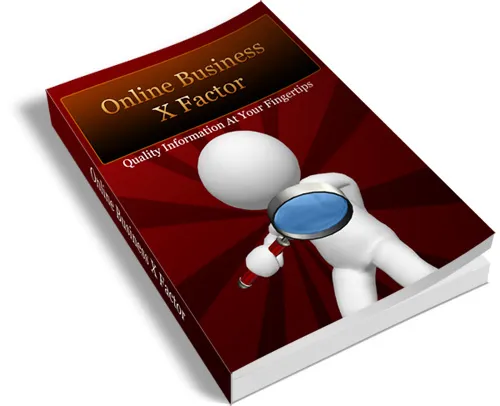 eCover representing Online Business X Factor eBooks & Reports with Private Label Rights