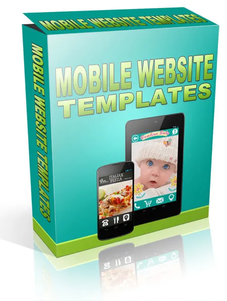 eCover representing Mobile Website Templates  with Personal Use Rights