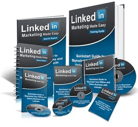 eCover representing LinkedIn Marketing Made Easy 2013 eBooks & Reports/Videos, Tutorials & Courses with Private Label Rights