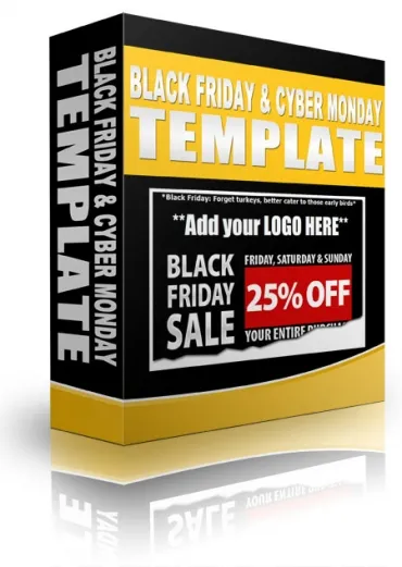 eCover representing Black Friday & Cyber Monday Templates  with Personal Use Rights