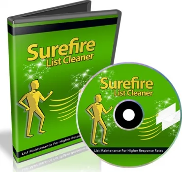 eCover representing Surefire List Cleaner Videos, Tutorials & Courses with Private Label Rights
