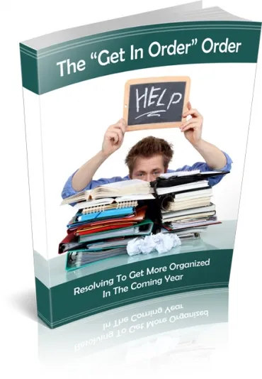 eCover representing The Get In Order Order eBooks & Reports with Master Resell Rights