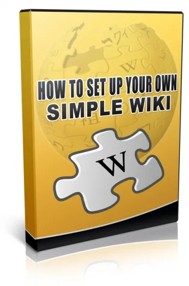 eCover representing How To Set Up Your Own Simple Wiki Videos, Tutorials & Courses with Private Label Rights