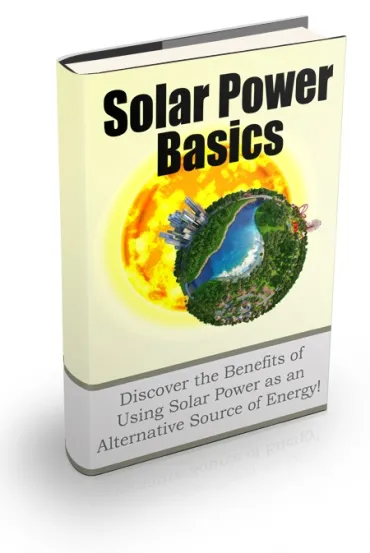eCover representing Solar Power Basics Newsletter eBooks & Reports with Private Label Rights