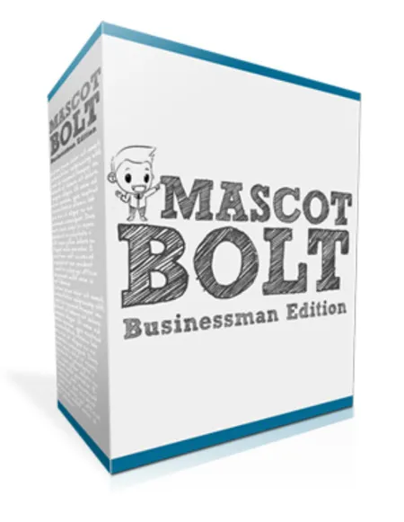 eCover representing Mascot Bolt Businessman Edition Graphics & Designs with Personal Use Rights