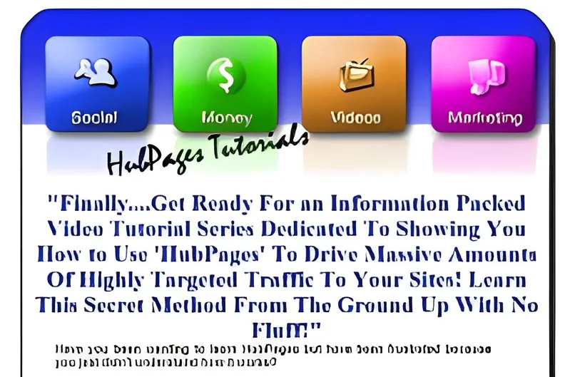 eCover representing Hubpages Tutorials Videos, Tutorials & Courses with Master Resell Rights
