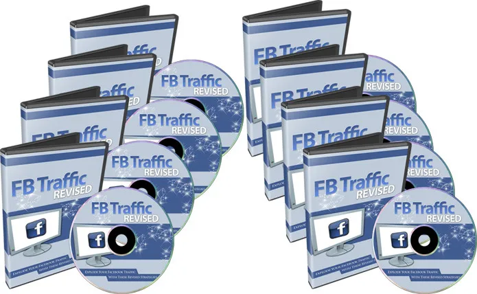 eCover representing Facebook Traffic Revised Videos, Tutorials & Courses with Private Label Rights