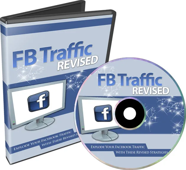eCover representing Facebook Traffic Revised Videos, Tutorials & Courses with Private Label Rights