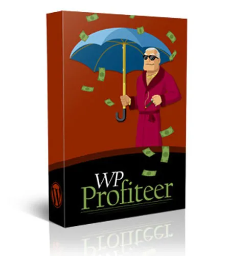 eCover representing WP Profiteer Plugin  with Master Resell Rights