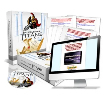 eCover representing Sales Letters Titans eBooks & Reports with Master Resell Rights