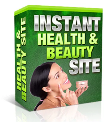 eCover representing Instant Health And Beauty Site Software & Scripts with Master Resell Rights