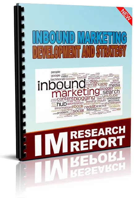 eCover representing Inbound Marketing Development And Strategy eBooks & Reports with Master Resell Rights