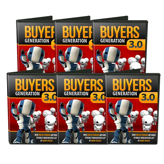 eCover representing Buyers Generation 3.0 eBooks & Reports/Videos, Tutorials & Courses with Master Resell Rights