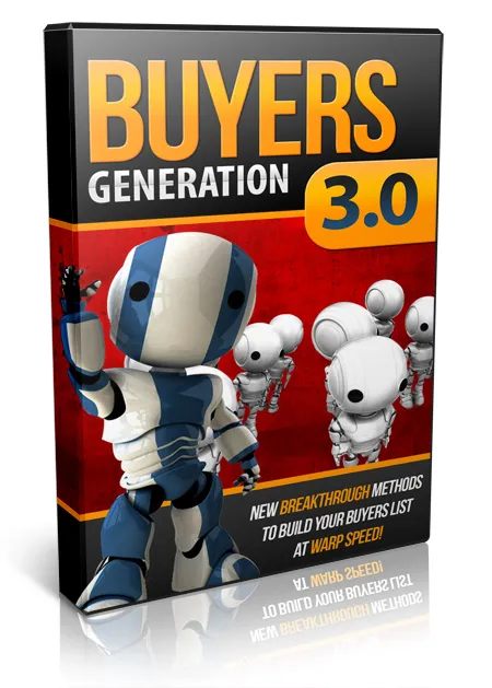 eCover representing Buyers Generation 3.0 eBooks & Reports/Videos, Tutorials & Courses with Master Resell Rights