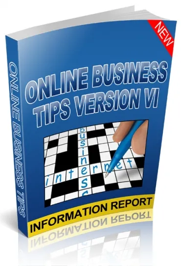 eCover representing Online Business Tips Version VI eBooks & Reports with Resell Rights