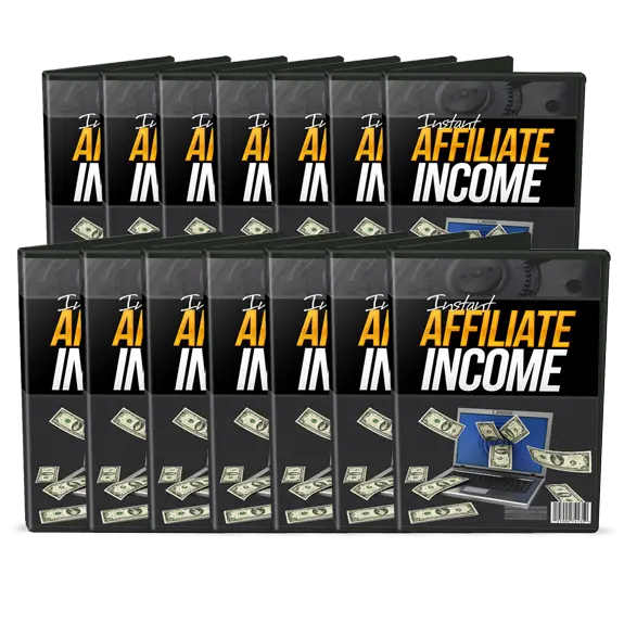 eCover representing Instant Affiliate Income eBooks & Reports/Videos, Tutorials & Courses with Master Resell Rights
